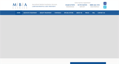 Desktop Screenshot of mbaclinics.com